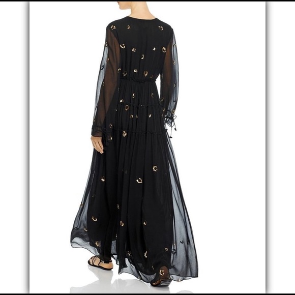 ROCOCO SAND Leopard Sequin maxi dress - NWT - Picture 2 of 3